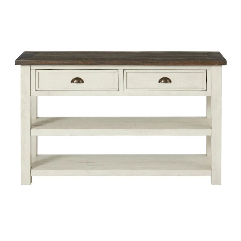 The Gray Barn Downington Table console de canapé à 2 tiroirs en bois massif