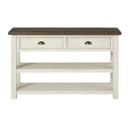 The Gray Barn Downington Table console de canapé à 2 tiroirs en bois massif