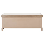 Banc de rangement SAFAVIEH Fiorello 3 tiroirs avec coussin - 47,3 L x 15 P x 19 H - 47Lx15Px19H