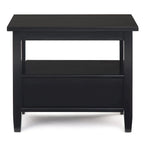 WYNDENHALL Norfolk Table d'appoint étroite de style transitionnel rectangulaire en bois massif, 35,5 cm de large – 35,5 cm de large