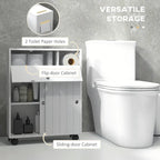 Petit meuble de rangement de salle de bain avec trous pour papier