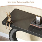 Console Argentée, Table d'Entrée Miroir 39 pour Hall d'Entrée