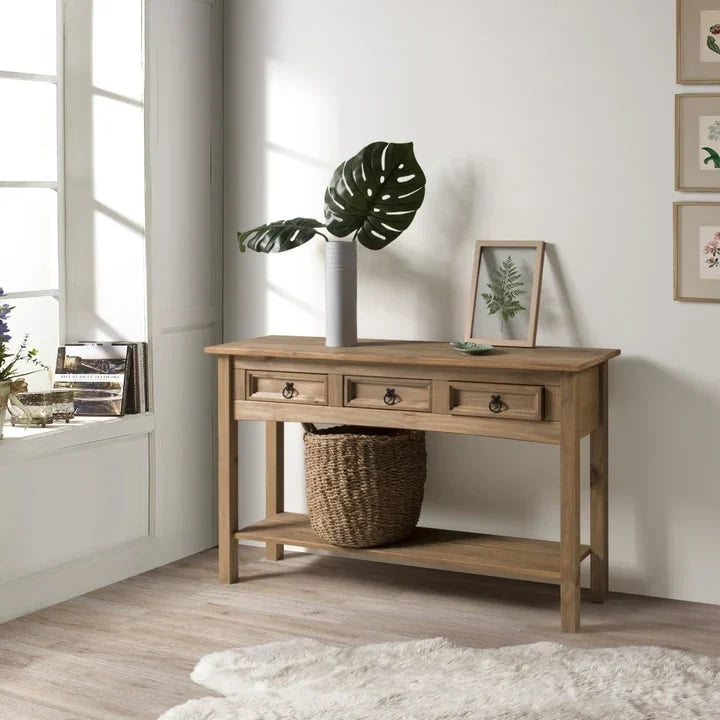Console de table en bois 3 tiroirs Corona | Furniture Dash - S.O.
