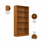 Bibliothèque haute à 5 étagères Universal de Bush Furniture