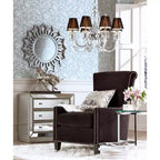 Coast to Coast Trevi 32 Wide 3-Drawer Silver Mirrored Accent Chest