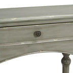 Crestview Collection Traditional Wood Rectangular Console Table 62 x 16 with Drawer Antiqued Gray Turned Legs Living Room Home
