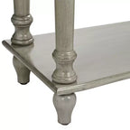 Crestview Collection Traditional Wood Rectangular Console Table 62 x 16 with Drawer Antiqued Gray Turned Legs Living Room Home