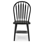 Chaise de salle à manger Windsor Arrowback en bois massif