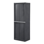 Sterilite Lot de 2 Organiseurs de Rangement à 4 Étagères Réglables pour Garage, Gris - Lot de 2