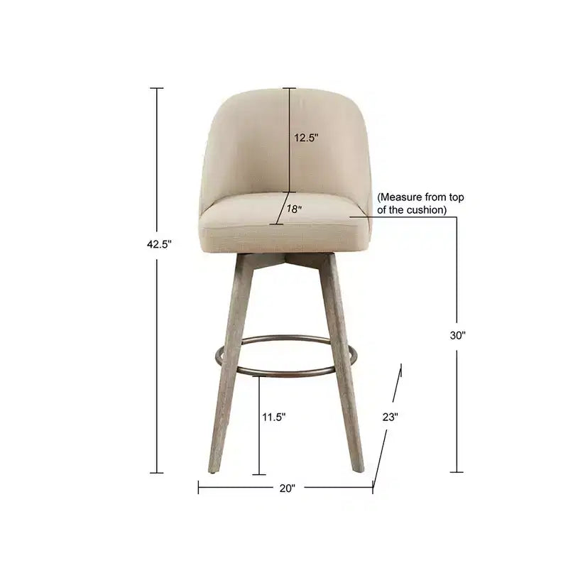 30 Howard Counter Height Barstool with Swivel Seat - Madison Park
