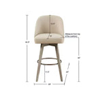30 Howard Counter Height Barstool with Swivel Seat - Madison Park