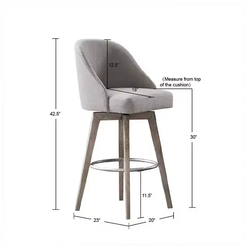 30 Howard Counter Height Barstool with Swivel Seat - Madison Park