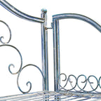 SAFAVIEH Bryn Scaffale da panettiere da esterno a 4 ripiani in ferro battuto vittoriano - 25 pollici L x 15 pollici P x 63 pollici H - 25 L x 15 P x 63 H
