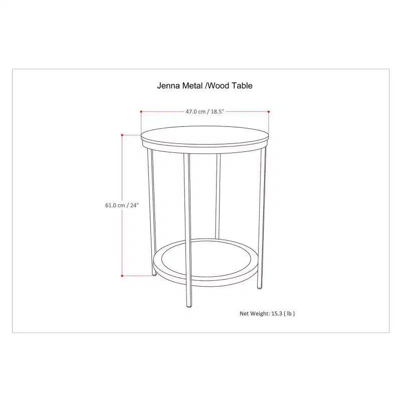 18 Alrich Round Side Table - WyndenHall