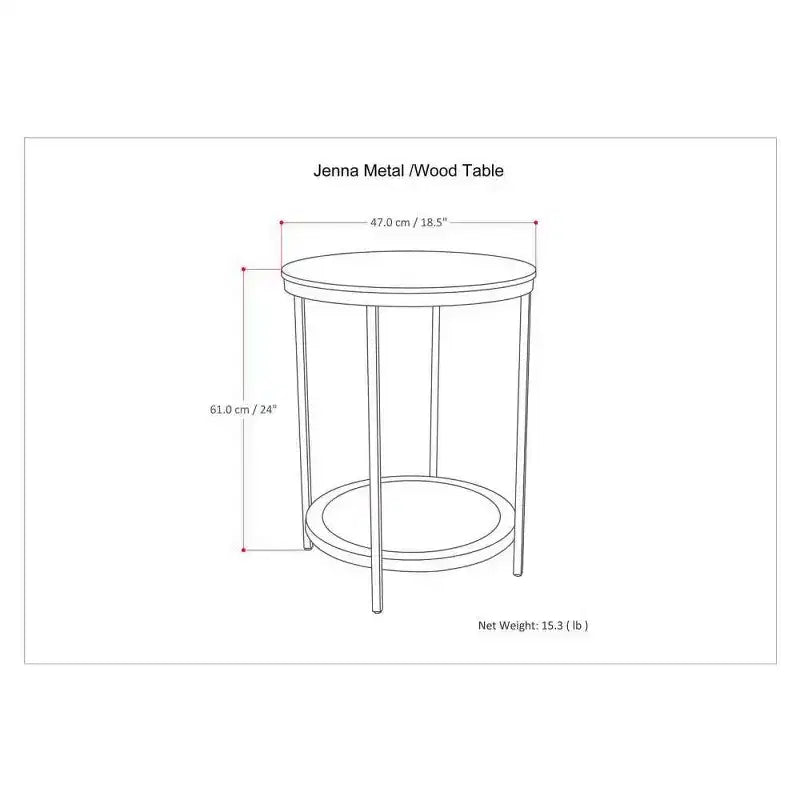 18 Alrich Round Side Table - WyndenHall