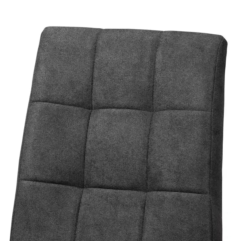 Lot de 2 chaises de salle à manger Tara en tissu et bois - Baxton Studio