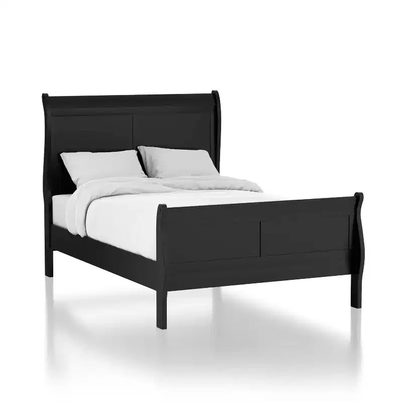 Sliver Sleigh Panel Bed - HOMES: Inside + Out