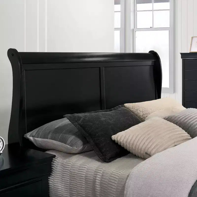Sliver Sleigh Panel Bed - HOMES: Inside + Out