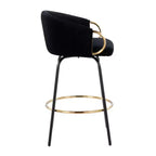 Set of 2 Claire Upholstered Counter Height Barstools - Lumisource