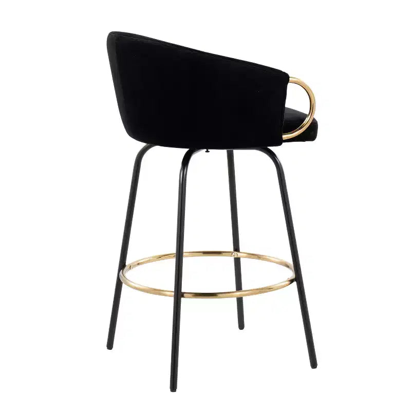 Set of 2 Claire Upholstered Counter Height Barstools - Lumisource