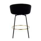Set of 2 Claire Upholstered Counter Height Barstools - Lumisource