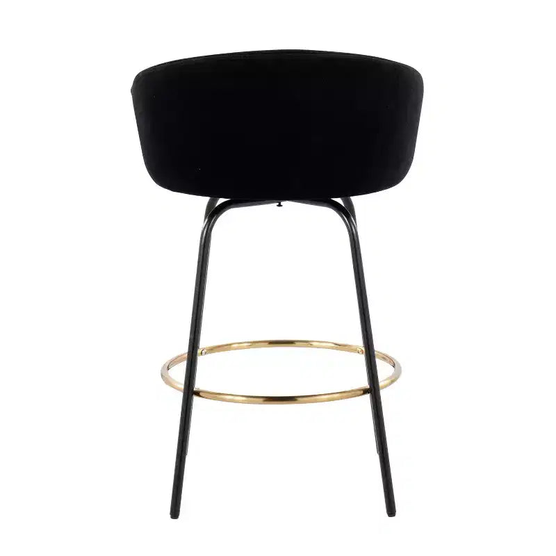 Set of 2 Claire Upholstered Counter Height Barstools - Lumisource