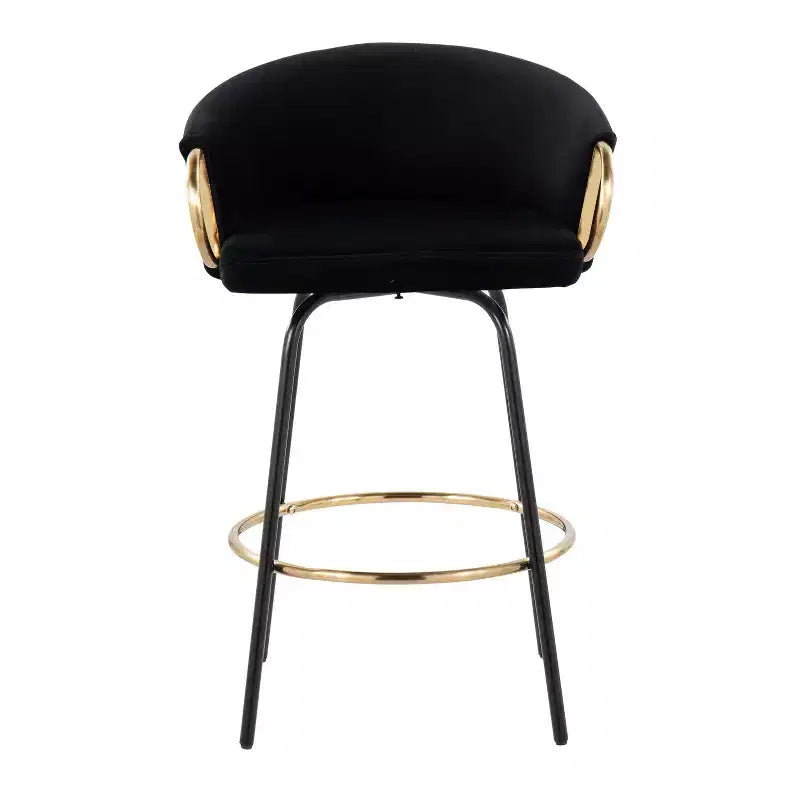 Set of 2 Claire Upholstered Counter Height Barstools - Lumisource