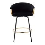 Set of 2 Claire Upholstered Counter Height Barstools - Lumisource