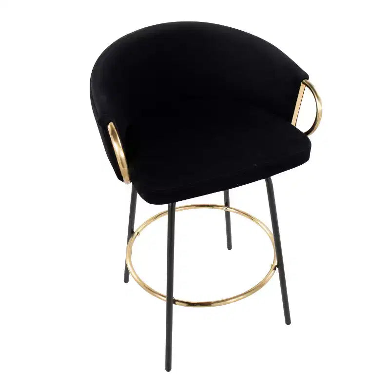 Set of 2 Claire Upholstered Counter Height Barstools - Lumisource