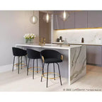Set of 2 Claire Upholstered Counter Height Barstools - Lumisource