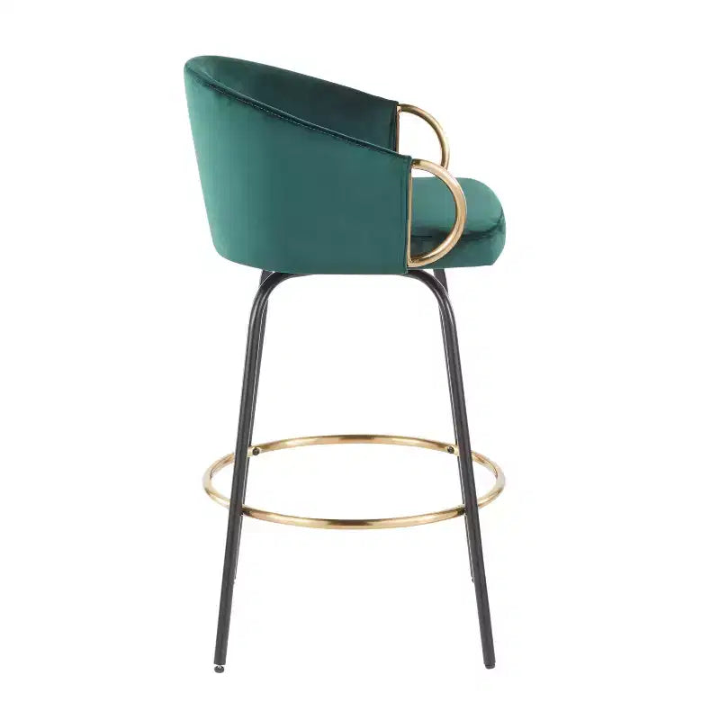 Set of 2 Claire Upholstered Counter Height Barstools - Lumisource