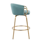 Set of 2 Claire Upholstered Counter Height Barstools - Lumisource