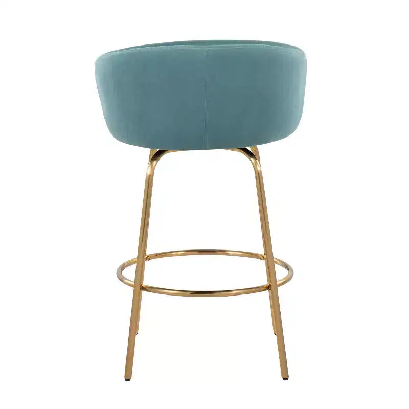 Set of 2 Claire Upholstered Counter Height Barstools - Lumisource