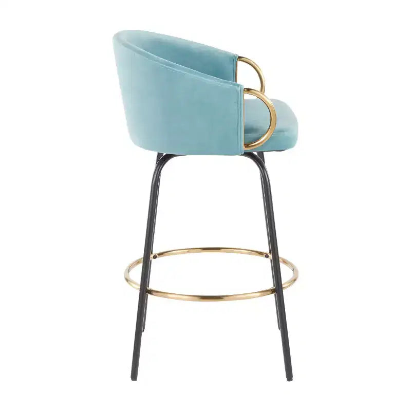 Set of 2 Claire Upholstered Counter Height Barstools - Lumisource