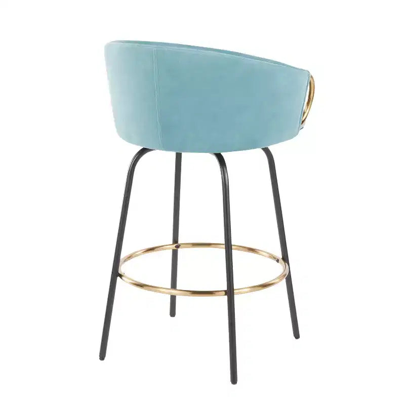 Set of 2 Claire Upholstered Counter Height Barstools - Lumisource