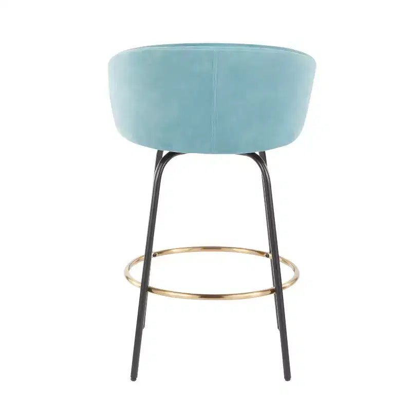 Set of 2 Claire Upholstered Counter Height Barstools - Lumisource