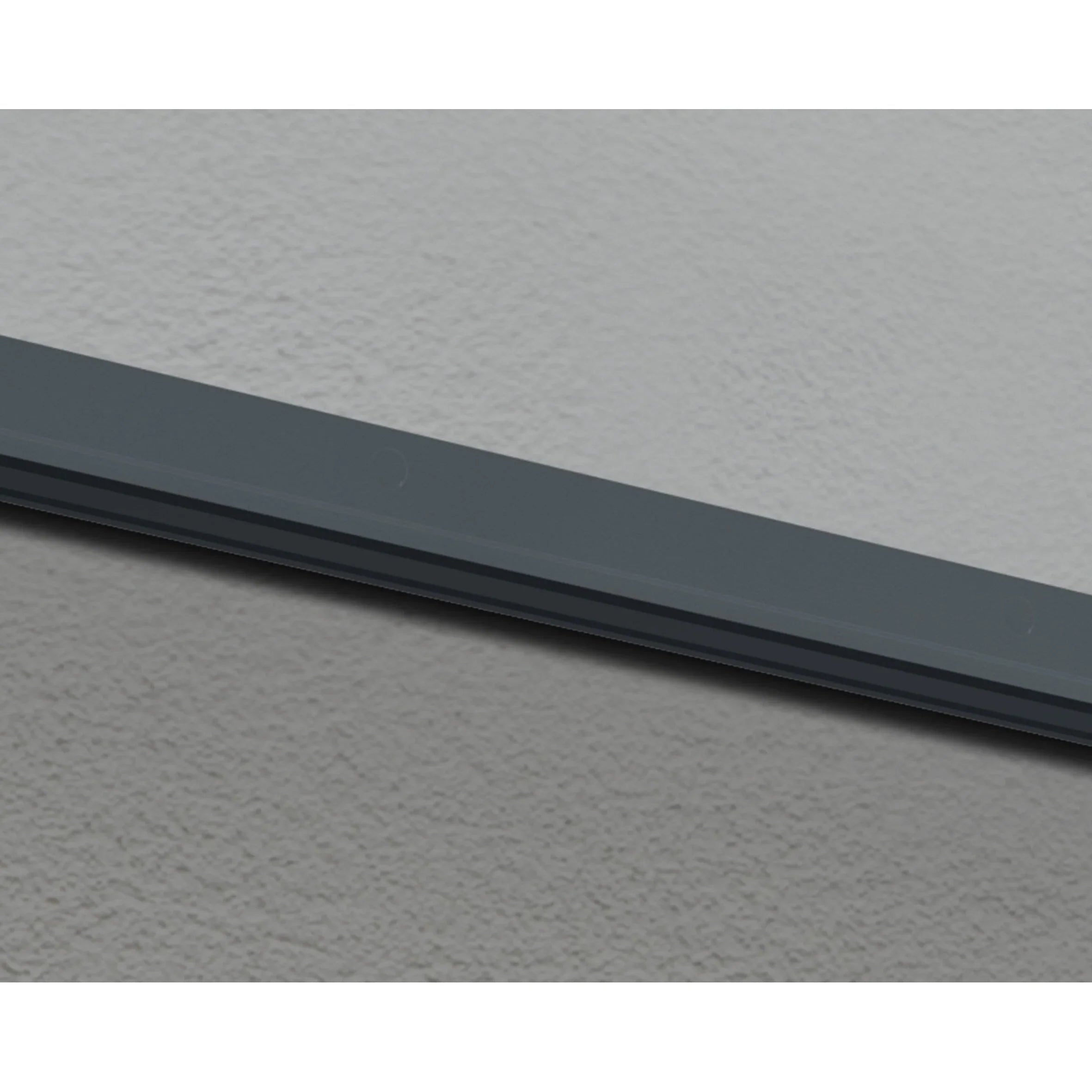 Auvent Sophia gris transparent pour portes et fenêtres de 0,9 m