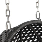 LeisureMod Sedia a Uovo Sospesa per 2 Persone con Supporto - Dondolo Pensile per Esterni/Interni in Rattan Intrecciato con Cuscini