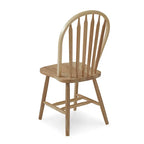 Chaise de salle à manger Windsor Arrowback en bois massif