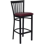 Emma and Oliver 2 Pack School House Back Metal Restaurant Barstool