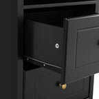 Yaheetech Woodenll End Table with Storage Drawers and Open Shelf for Bedroom, Living Room