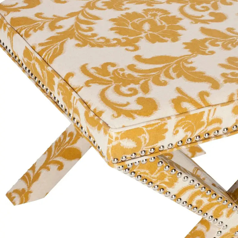 SAFAVIEH Shavonne Ottoman banc en X