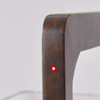 Vintage Wooden Torch LED Floor Lamps with Fabric Shade
