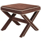 SAFAVIEH Shavonne Ottoman banc en X