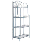 SAFAVIEH Bryn Scaffale da panettiere da esterno a 4 ripiani in ferro battuto vittoriano - 25 pollici L x 15 pollici P x 63 pollici H - 25 L x 15 P x 63 H