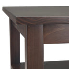 WYNDENHALL Norfolk Table d'appoint étroite de style transitionnel rectangulaire en bois massif, 35,5 cm de large – 35,5 cm de large