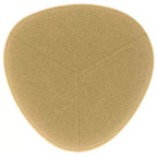 WyndenHall 18 Brea Contemporary Irregular Ottoman
