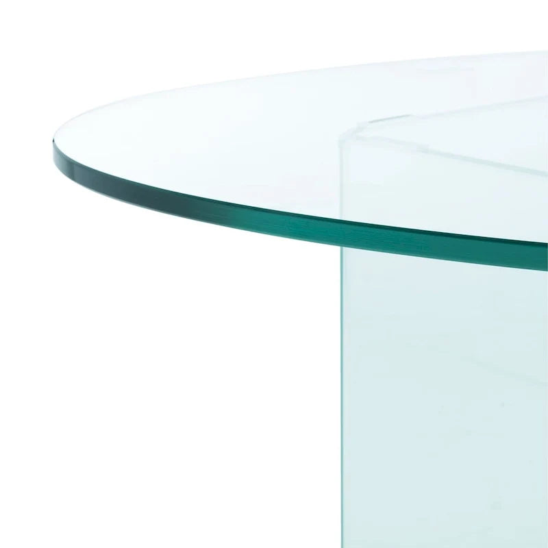 SAFAVIEH Beda Table basse en verre trempé - 47 L x 28 P x 16 H - 47Lx28Px16H
