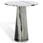 Table d'appoint ronde haute en marbre SAFAVIEH Couture Ghicu - 56 cm L x 53 cm P x 61 cm H - 21Wx21Dx24H