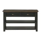 The Gray Barn Downington Table console de canapé à 2 tiroirs en bois massif